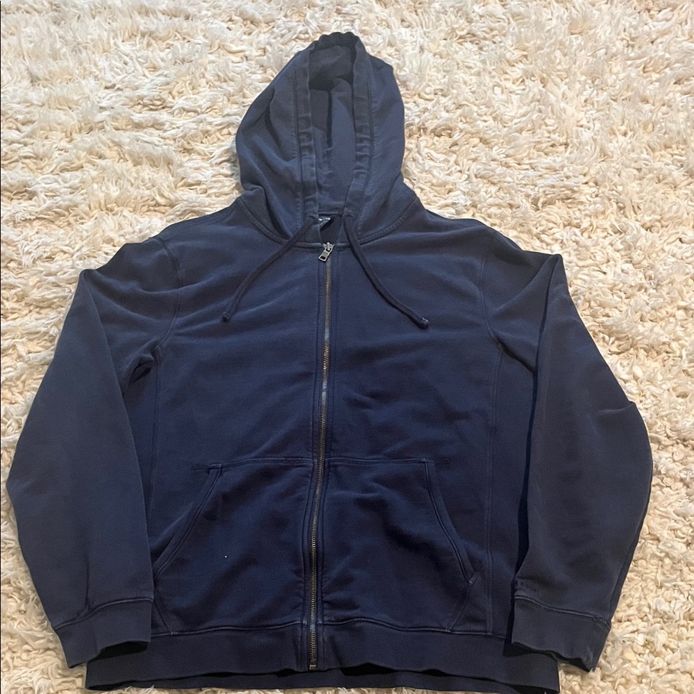 Armani Exchange Dark Blue Zip-Up Sweater